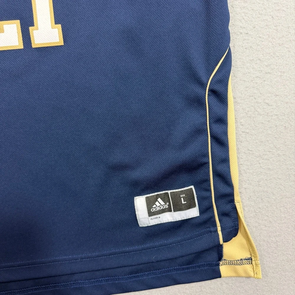 Adidas Notre Dame Fighting Irish Basketball Jersey Size Large Navy Blue NCAA y2k